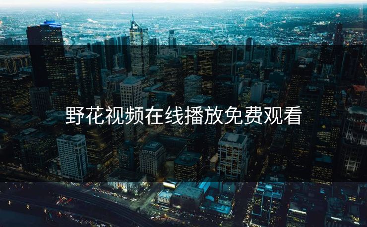 野花视频在线播放免费观看 野花视频在线播放免费观看